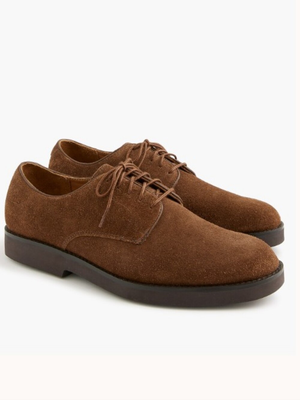 J. Crew Factory Suede Lace-Up Dress Shoes in Brown Size 13 NEW